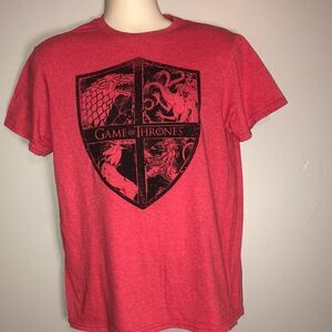 Game of Thrones Red Black T-shirt size Medium